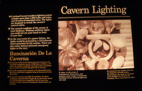 Cave lighting plaque